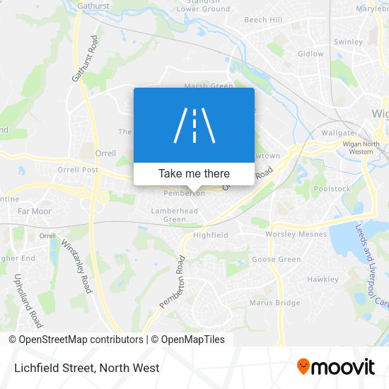Lichfield Street map