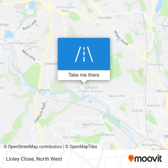 Linley Close map