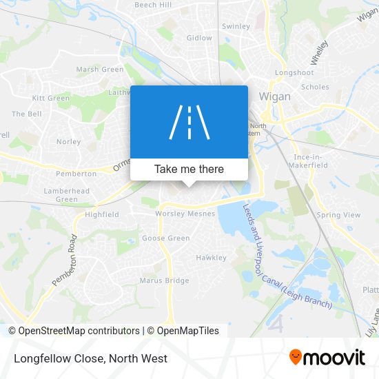 Longfellow Close map