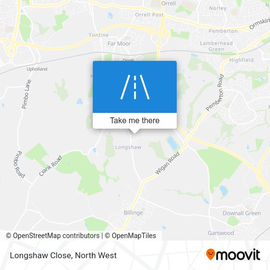 Longshaw Close map