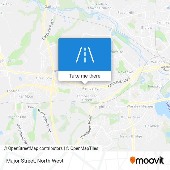 Major Street map