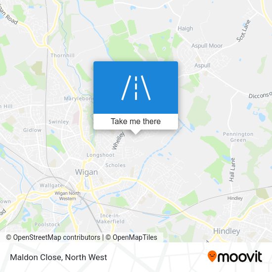 Maldon Close map