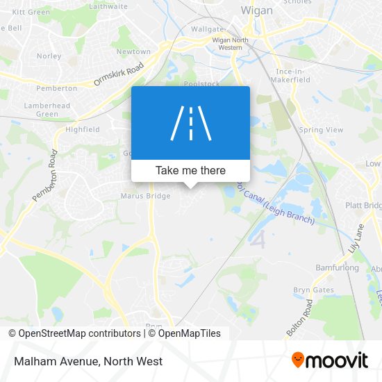Malham Avenue map