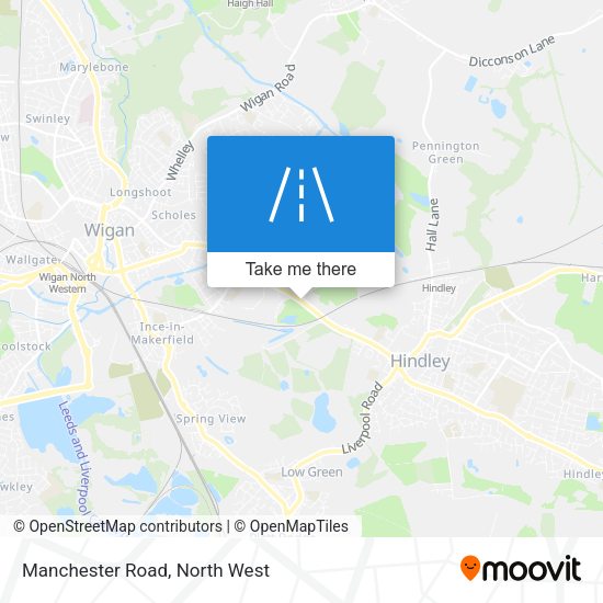 Manchester Road map