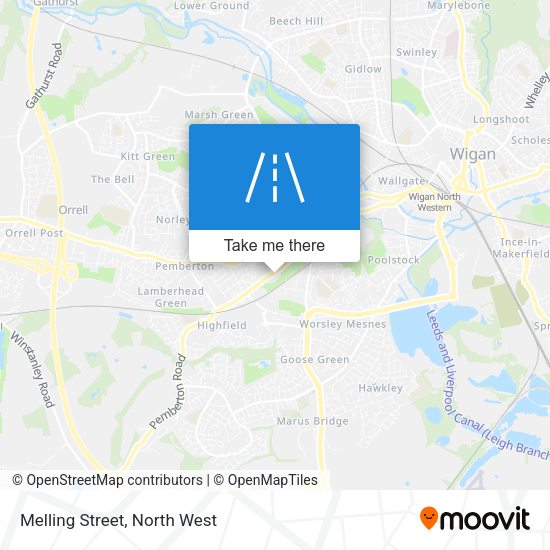 Melling Street map
