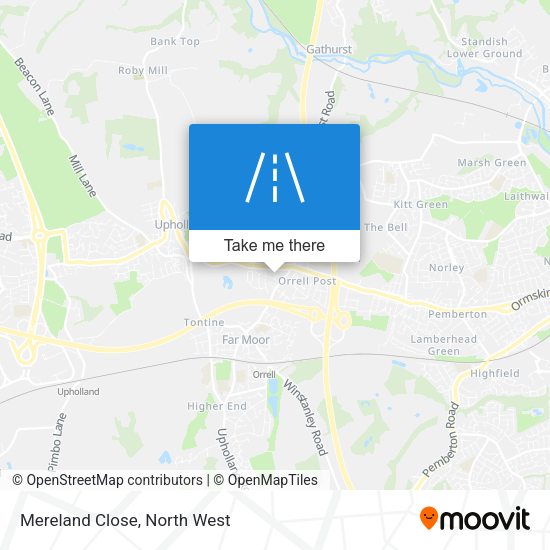 Mereland Close map
