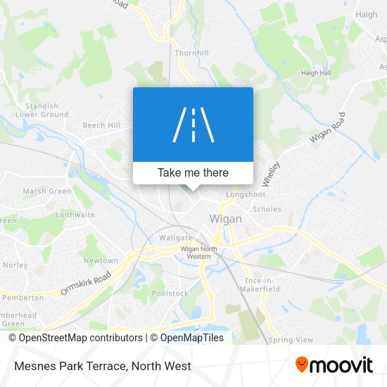 Mesnes Park Terrace map