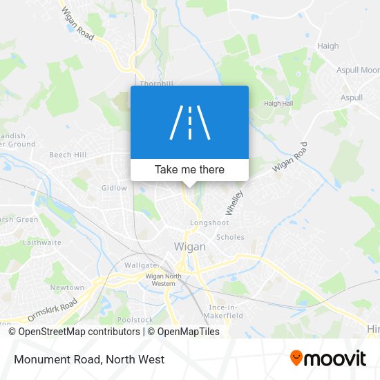 Monument Road map