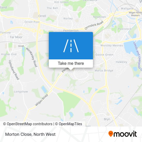 Morton Close map