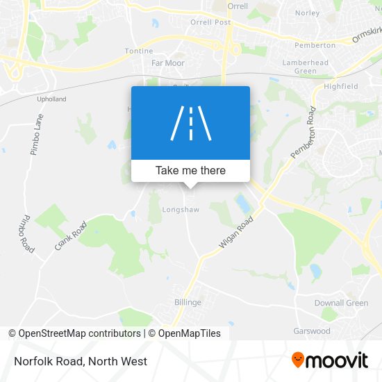Norfolk Road map