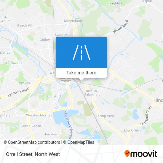 Orrell Street map