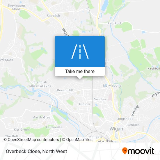 Overbeck Close map