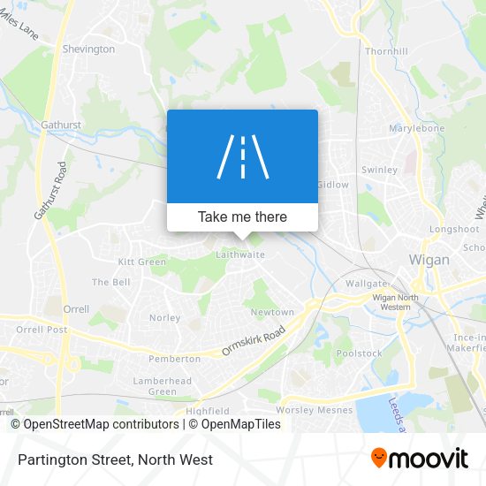 Partington Street map