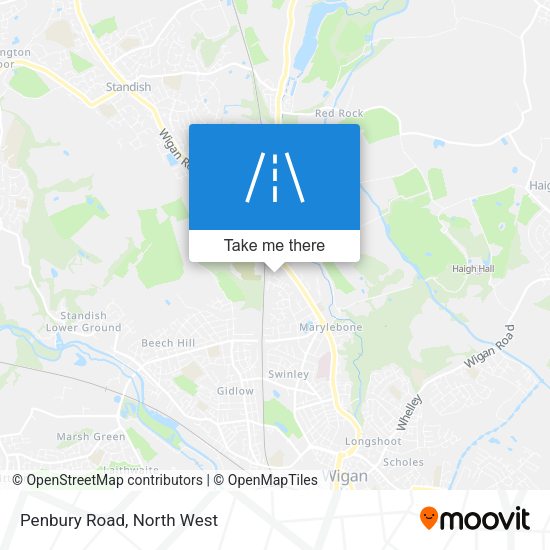 Penbury Road map