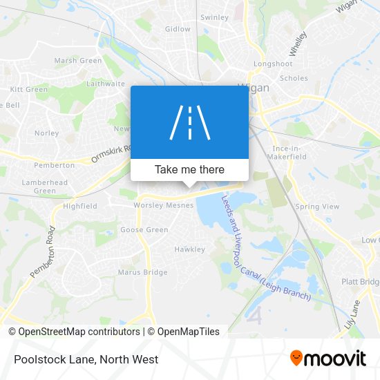 Poolstock Lane map
