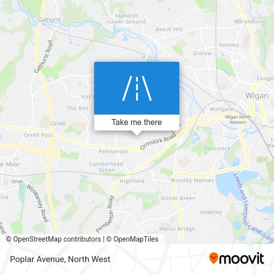 Poplar Avenue map