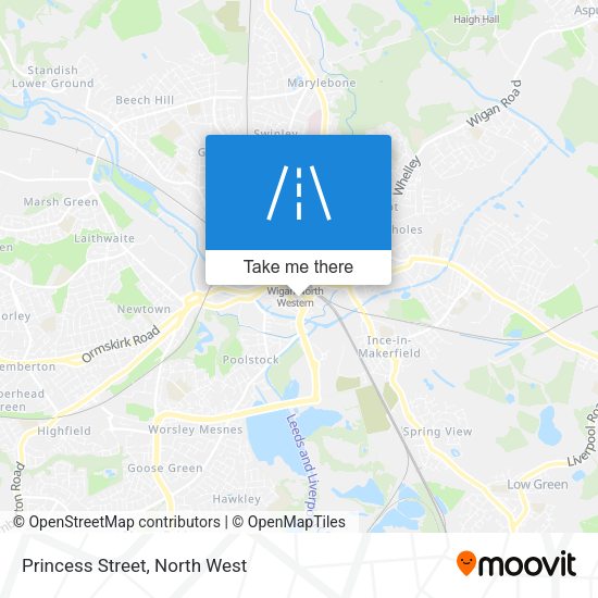 Princess Street map