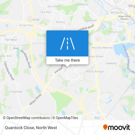 Quantock Close map