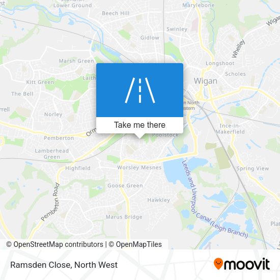 Ramsden Close map