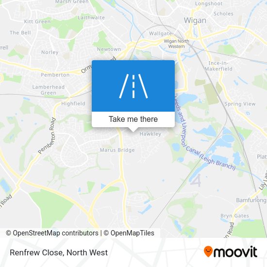 Renfrew Close map
