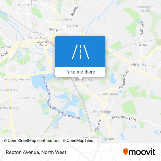 Repton Avenue map
