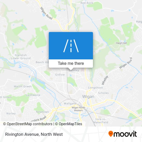 Rivington Avenue map