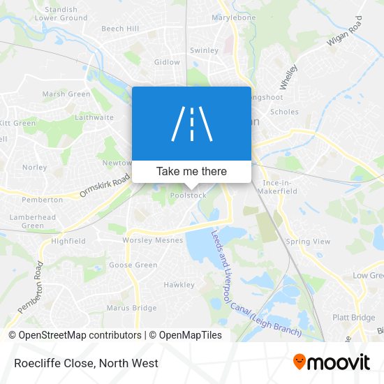 Roecliffe Close map