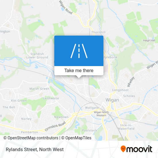 Rylands Street map