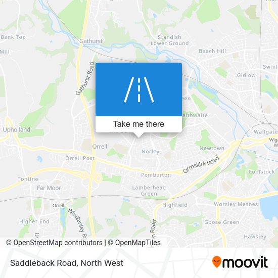 Saddleback Road map