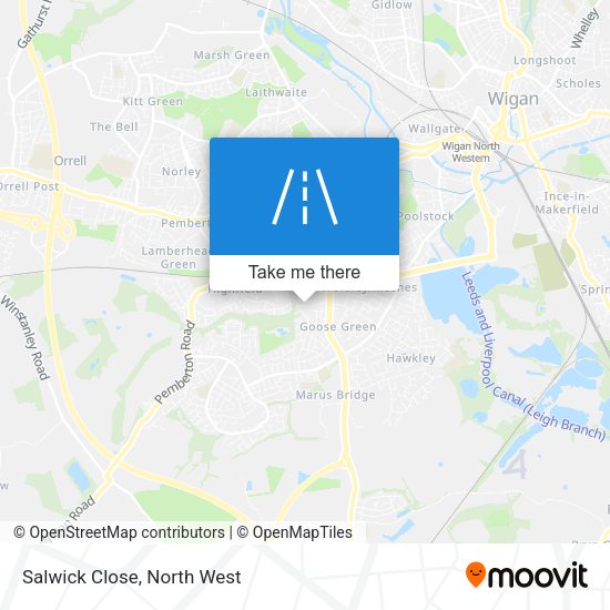 Salwick Close map