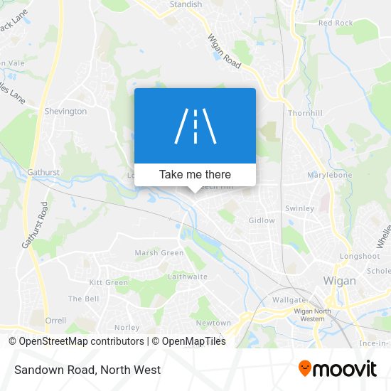 Sandown Road map