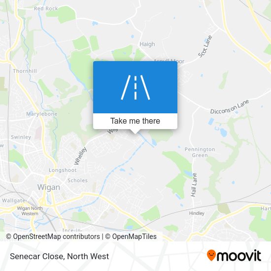 Senecar Close map