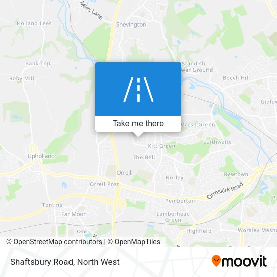 Shaftsbury Road map