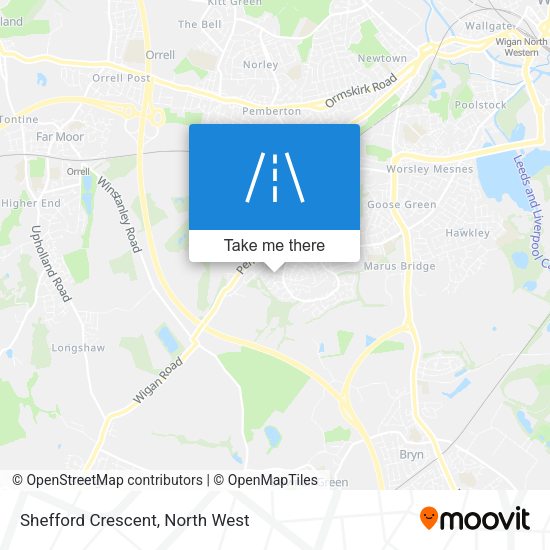 Shefford Crescent map