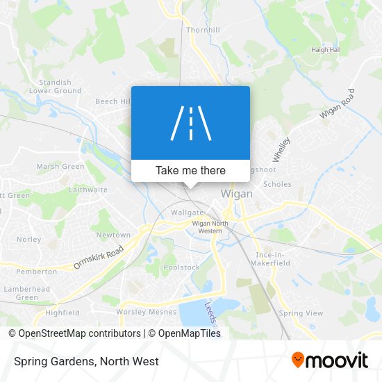Spring Gardens map