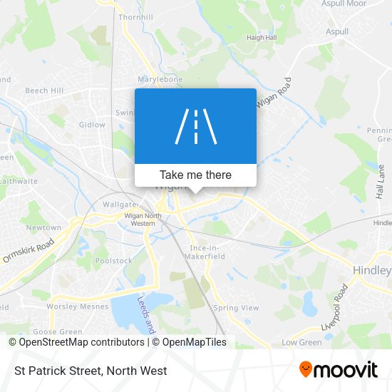 St Patrick Street map