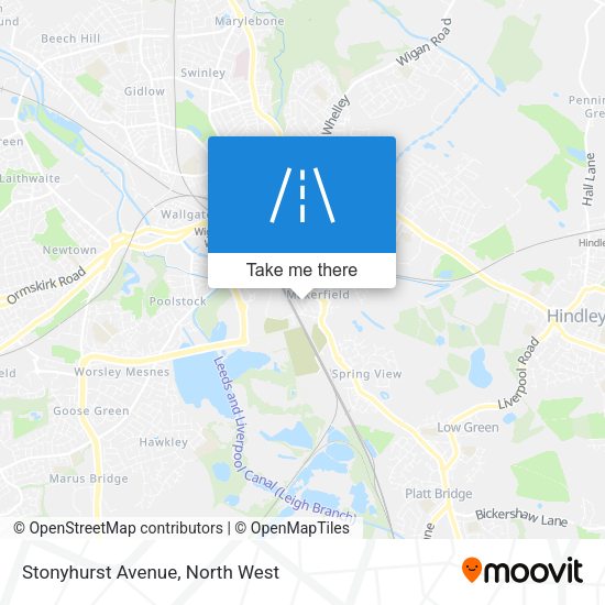 Stonyhurst Avenue map