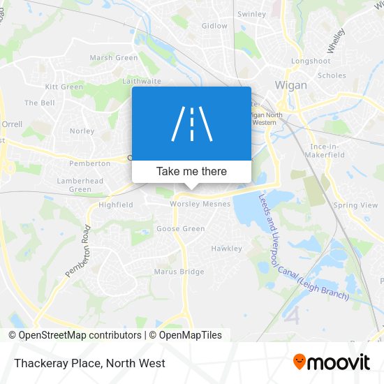Thackeray Place map