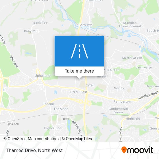Thames Drive map