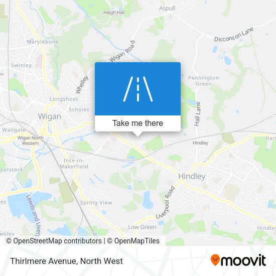 Thirlmere Avenue map