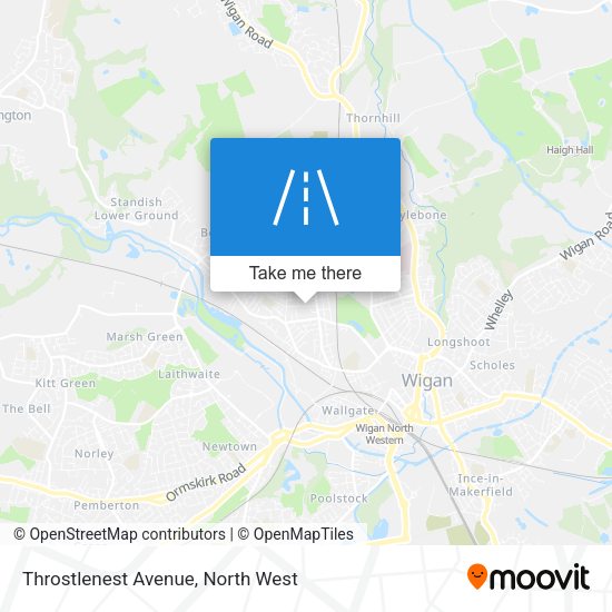 Throstlenest Avenue map