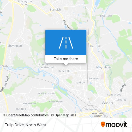 Tulip Drive map