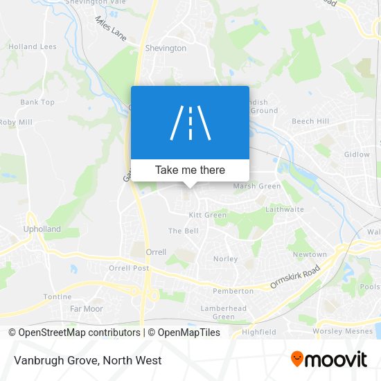 Vanbrugh Grove map