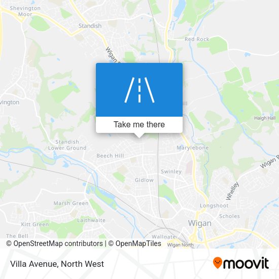Villa Avenue map