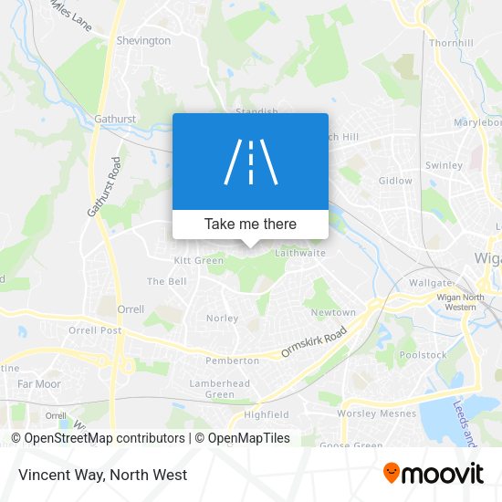 Vincent Way map
