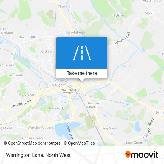 Warrington Lane map
