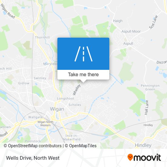 Wells Drive map