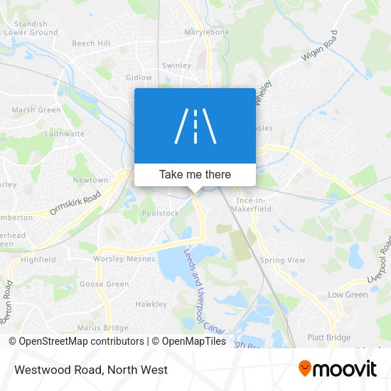 Westwood Road map