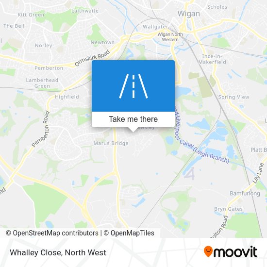 Whalley Close map