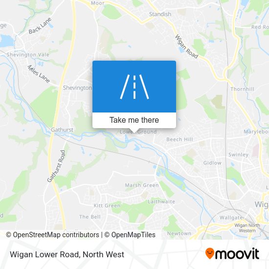Wigan Lower Road map